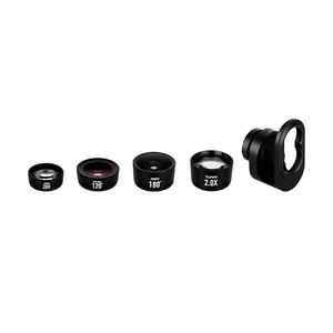 Универсальный объектив Momax X-Lens Pro Set 4 in 1 Premium Lens Kit Black - Фото 2