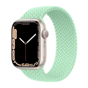 Плетеный монобраслет iLoungeMax Braided Solo Loop Pistachio для Apple Watch Ultra 49mm | 45mm | 44mm | 42mm Size L OEM  - Фото 1