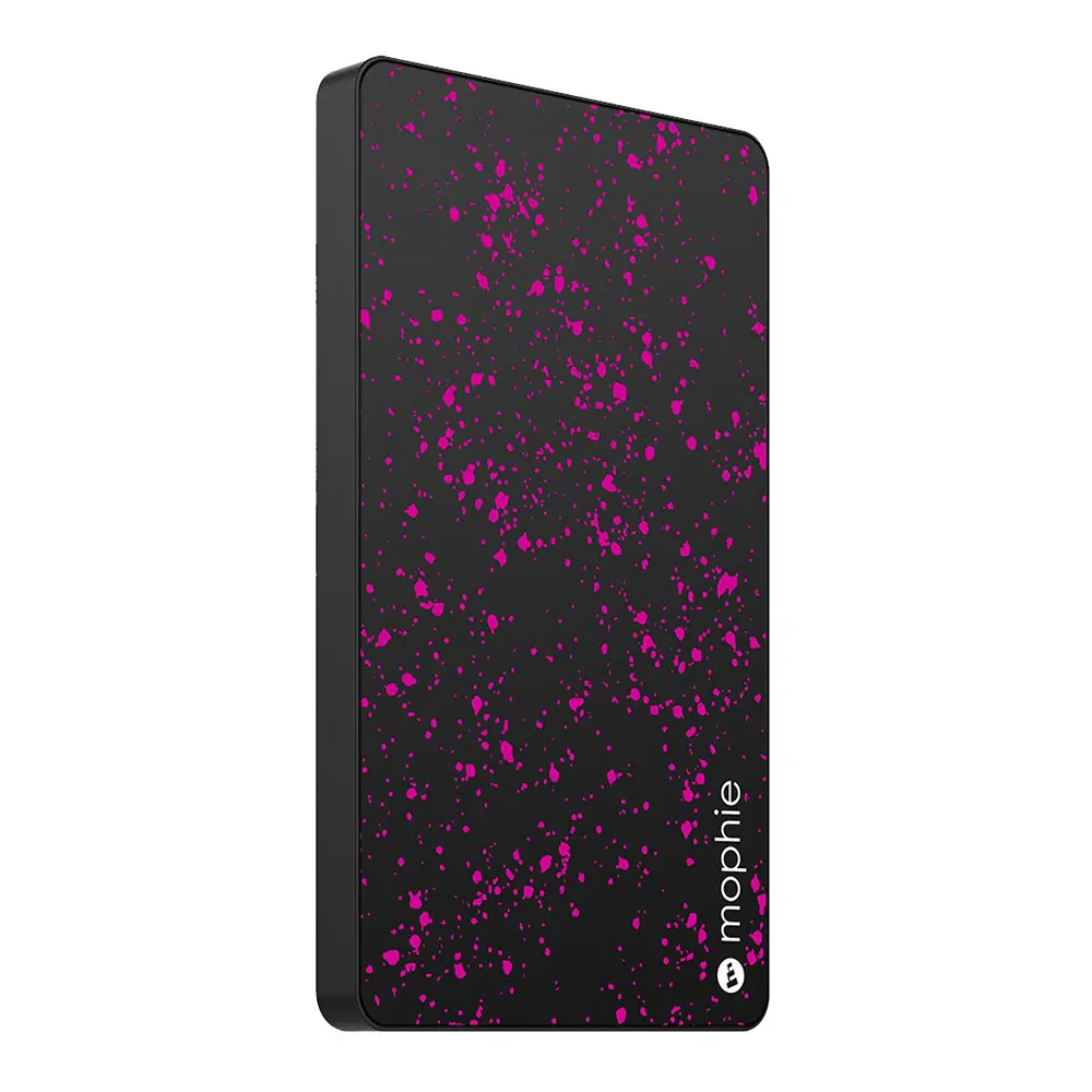 Компактний бюджетний міні повербанк Mophie Powerstation Mini Magenta для iPhone 3000mAh, з індикатором заряду