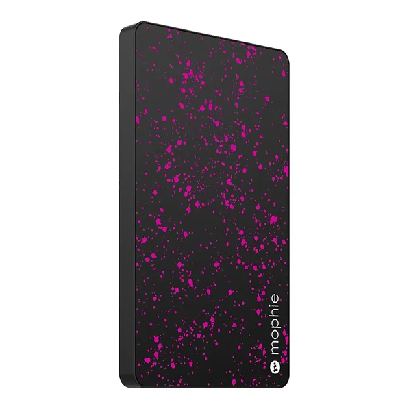 Компактний бюджетний міні повербанк Mophie Powerstation Mini Magenta для iPhone 3000mAh, з індикатором заряду