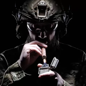 Подарунковий протиударний чохол для запальнички Zippo | Thyrm PyroVault Lighter Armor Black - Фото 7