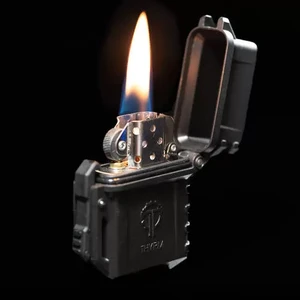 Подарунковий протиударний чохол для запальнички Zippo | Thyrm PyroVault Lighter Armor Black - Фото 6