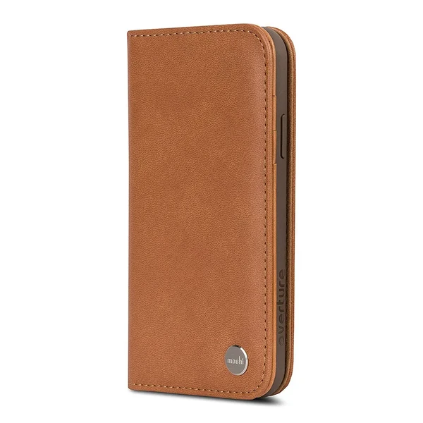 Чохол-книжка Moshi Overture Wallet Caramel Brown для iPhone X | XS