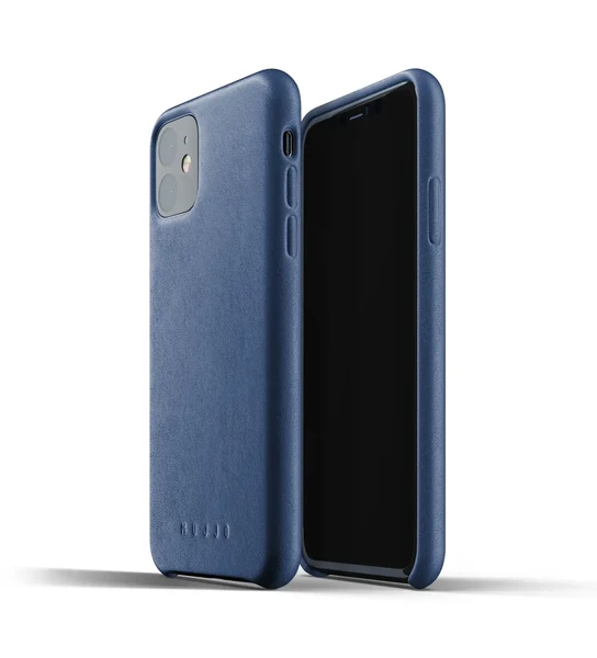 Шкіряний чохол MUJJO Full Leather Case Monaco Blue для iPhone 11