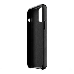 Кожаный черный чехол MUJJO Full Leather Case Black для iPhone 12 mini - Фото 3