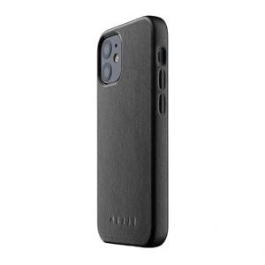 Кожаный черный чехол MUJJO Full Leather Case Black для iPhone 12 mini - Фото 2