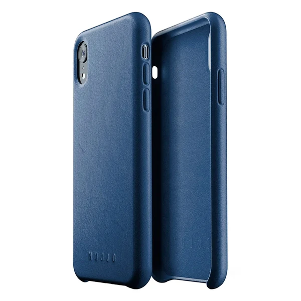 Шкіряний чохол MUJJO Full Leather Case Monaco Blue для iPhone XR