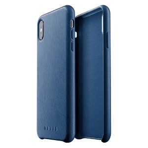 Кожаный чехол MUJJO Full Leather Case Monaco Blue для iPhone XS Max