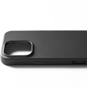 Чорний шкіряний чохол Mujjo Full Leather MagSafe для iPhone 16 Pro Max - Фото 3