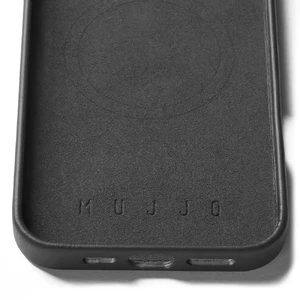 Чорний шкіряний чохол Mujjo Full Leather MagSafe для iPhone 16 Pro Max - Фото 8