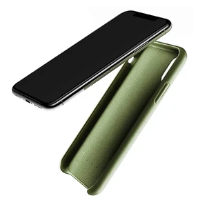 Шкіряний чохол MUJJO Full Leather Case Olive для iPhone X | XS - Фото 3
