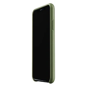 Кожаный чехол MUJJO Full Leather Case Olive для iPhone XR - Фото 5