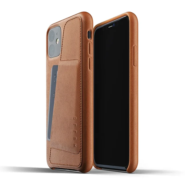 Шкіряний чохол MUJJO Full Leather Wallet Case Tan для iPhone 11