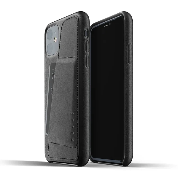 Шкіряний чохол MUJJO Full Leather Wallet Case Black для iPhone 11