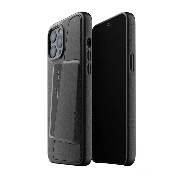 Шкіряний чохол MUJJO Full Leather Wallet Case Black для iPhone 12 Pro Max в Ужгороді