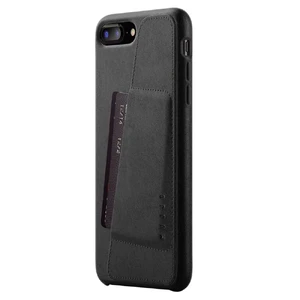 Кожаный чехол с отделением для карт MUJJO Full Leather Wallet Case Black для iPhone 8 Plus | 7 Plus