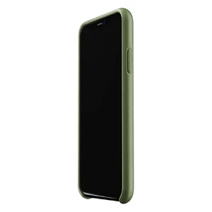 Кожаный чехол с отделением для карт MUJJO Full Leather Wallet Case Olive для iPhone XR - Фото 5