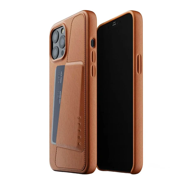 Шкіряний чохол MUJJO Full Leather Wallet Case Tan для iPhone 12 Pro Max в Ужгороді