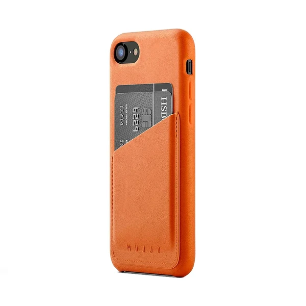Кожаный чехол с отделением для карт MUJJO Leather Wallet Case Tan для iPhone SE 3 | SE 2 | 8 | 7 в Тернополе