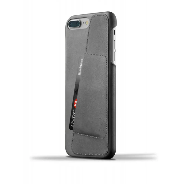 Шкіряний чохол MUJJO Leather Wallet Case Gray для iPhone 7 Plus | 8 Plus в Чернівцях