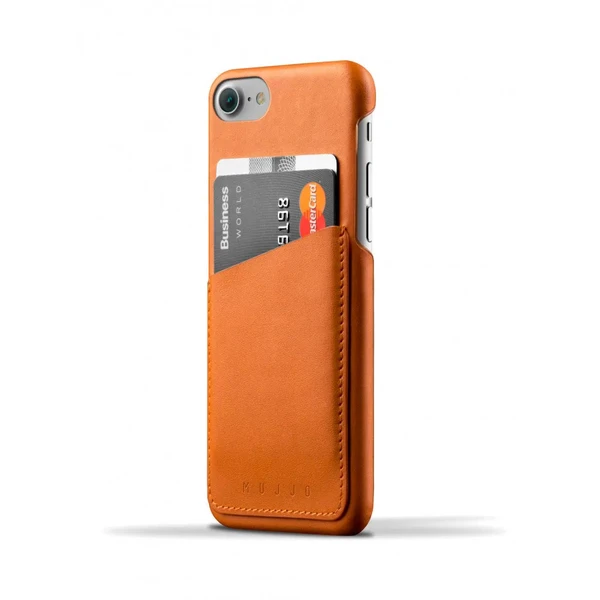 Кожаный чехол MUJJO Leather Wallet Case Tan для iPhone SE 3 | SE 2 | 8 | 7