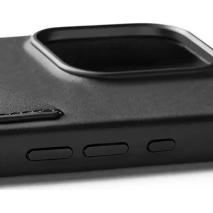 Черный кожаный чехол-кошелек Mujjo Full Leather MagSafe для iPhone 16 Pro - Фото 4