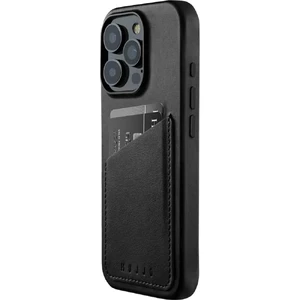 Черный кожаный чехол-кошелек Mujjo Full Leather MagSafe для iPhone 16 Pro - Фото 8