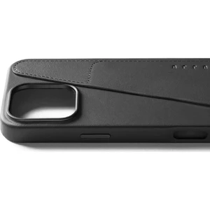 Черный кожаный чехол-кошелек Mujjo MagSafe для iPhone 16 Pro Max - Фото 3