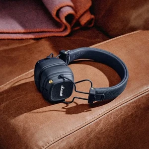Беспроводные Bluetooth-наушники с микрофоном Marshall Major V Midnight Blue - Фото 5