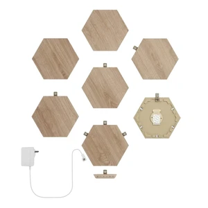 Умная система освещения Nanoleaf Elements Wood Look Hexagons Starter Kit Apple HomeKit (7 модулей) - Фото 2