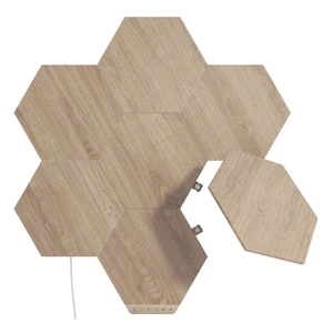 Умная система освещения Nanoleaf Elements Wood Look Hexagons Starter Kit Apple HomeKit (7 модулей) NL52-K-7002HB-7PK - Фото 1