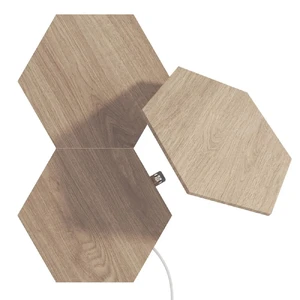Додаткові модулі Nanoleaf Elements Wood Look Hexagons Starter Kit Apple HomeKit (3 модуля) NL52-E-0001HB-3PK - Фото 1