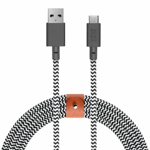 Зарядный кабель Native Union Belt Cable USB-C to USB-A 1.2м