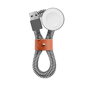 Зарядний кабель Native Union Belt Cable Watch Zebra 1.2m для Apple Watch BELT-AW-ZEB - Фото 1