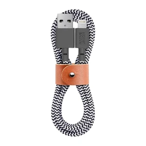 Плетений кабель Native Union Belt Cable Zebra Lightning to USB 1.2m