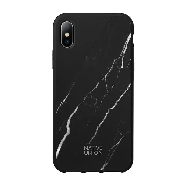Мармуровий чохол Native Union CLIC Marble Black для iPhone X | XS