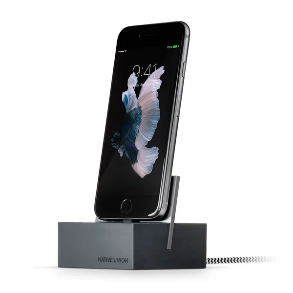 Док-станція Native Union Dock Slate | Space Gray для iPhone | iPad | iPod
