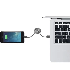 Нейлоновый брелок-кабель Native Union KEY Cable Zebra Lightning to USB - Фото 4