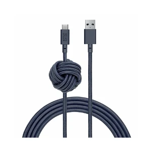 Зарядный кабель Native Union Night Cable USB-A to USB-C Indigo 3m