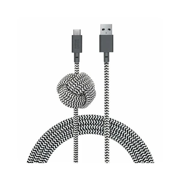 Зарядний кабель Native Union Night Cable USB-A to USB-C Zebra 3m у Броварах