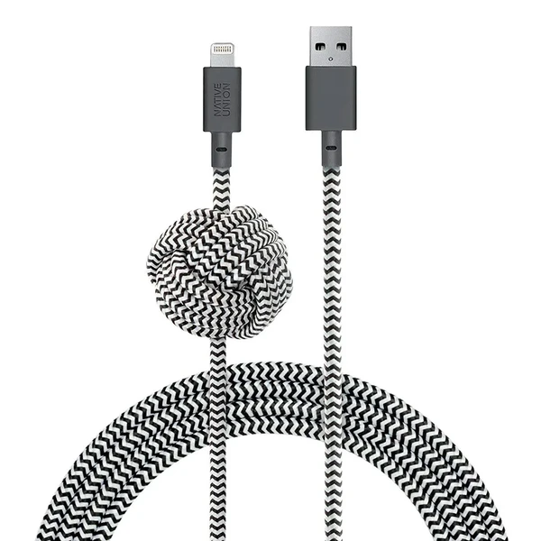 Кабель Native Union Night Cable Zebra Lightning to USB 3m