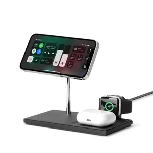 Беспроводное зарядное устройство Native Union Snap 3 in 1 MagSafe для iPhone | AirPods | Apple Watch (US+адаптер) - Фото 2
