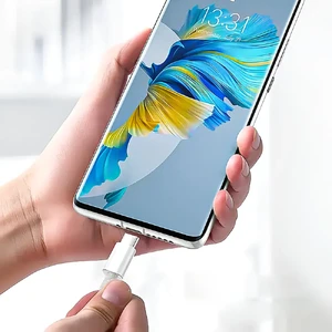 Нейлоновий кабель Type-C to Type-C для швидкої зарядки PD 20W | iLoungeMax Fast Charge Blue (1m) - Фото 6