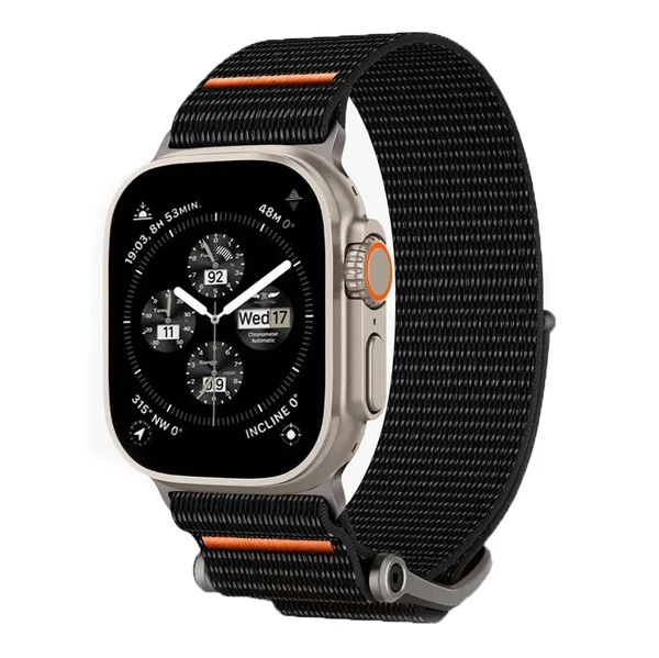 Нейлоновий ремінець Spigen DuraPro Flex Ultra Black для Apple Watch Ultra 49mm | 45mm | 44mm | 42mm
