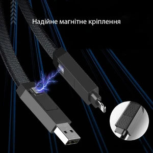Нейлоновый кабель 4-в-1 USB-C/Lightning 60W для быстрой зарядки 1m | iLoungeMax iCharge - Фото 11