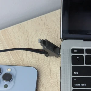 Нейлоновый кабель 4-в-1 USB-C/Lightning 60W для быстрой зарядки 0.15m | iLoungeMax iCharge - Фото 11