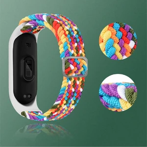Нейлоновий ремінець iLoungeMax Braided Strap Black для Xiaomi Mi Band 8 - Фото 3