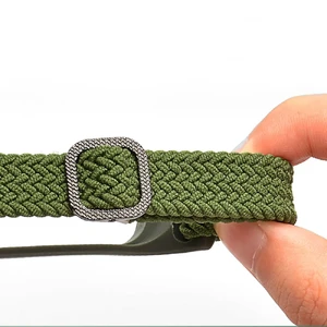 Нейлоновий ремінець iLoungeMax Braided Strap Black для Xiaomi Mi Band 8 - Фото 4