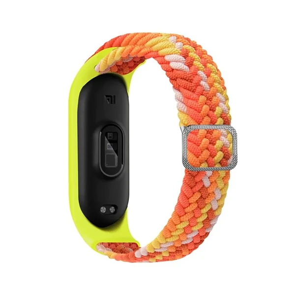 Нейлоновий ремінець iLoungeMax Braided Strap Orange для Xiaomi Mi Band 8