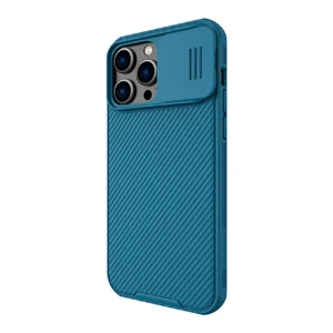 Защитный чехол Nillkin CamShield Pro Case Blue для iPhone 14 Pro Max - Фото 4